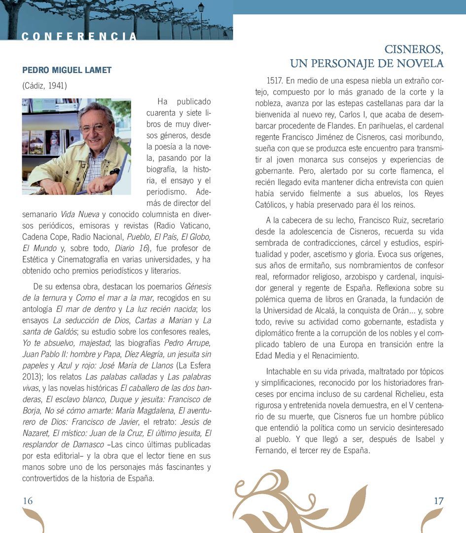 FIN DE SEMANA CISNERIANO 11 Y 12 DE NOVIEMBRE