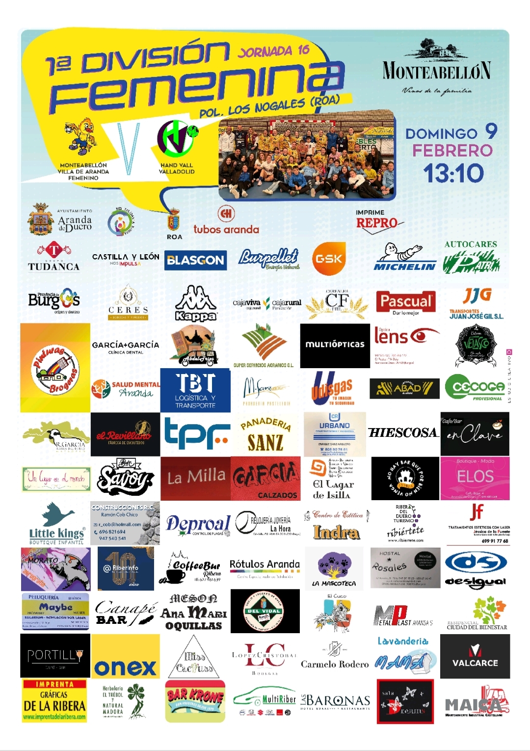 Cartel Balonmano Femenino
