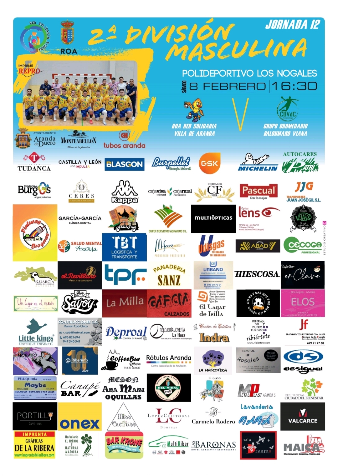 Cartel Balonmano Masculino