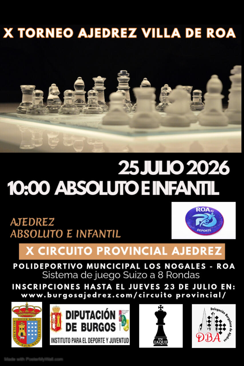 X TORNEO DE AJEDREZ VILLA DE ROA