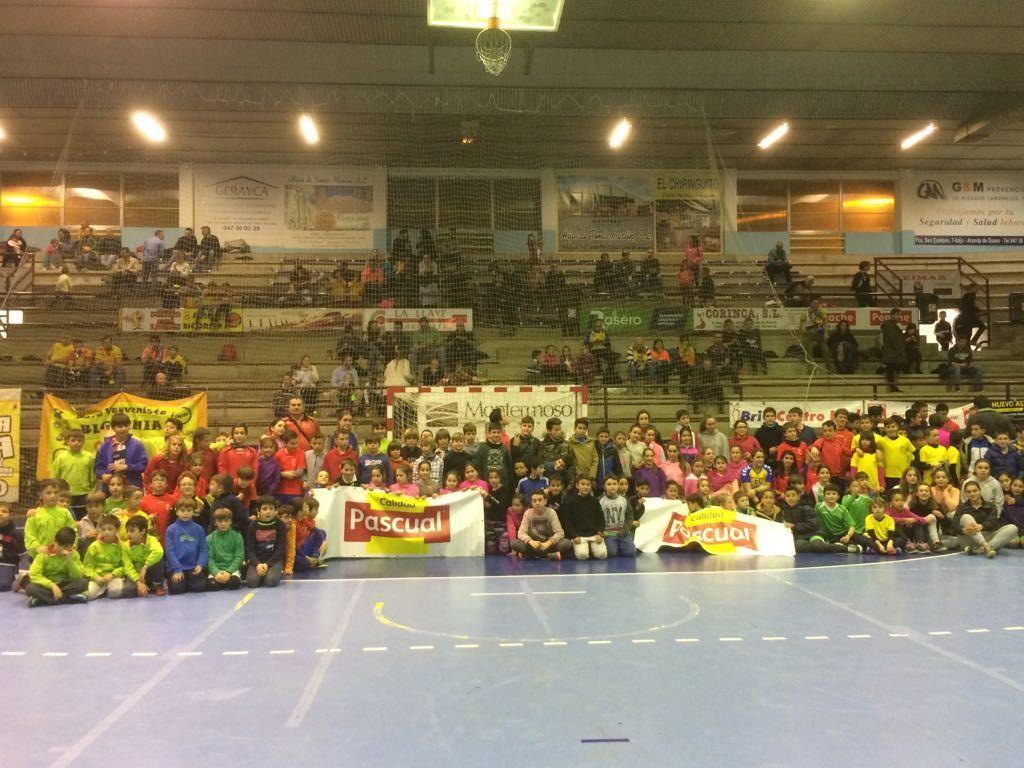 Descanso del partido de balonmano
