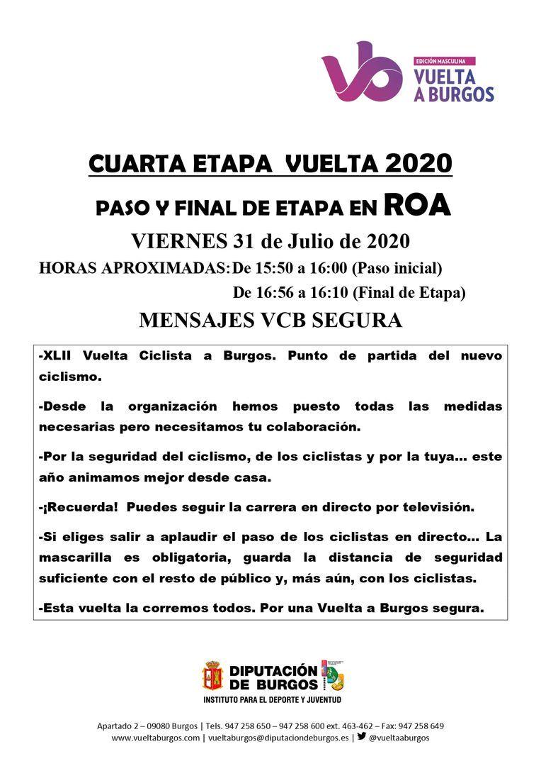 FIN DE ETAPA ROA VUELTA CICLISTA A BURGOS 2020